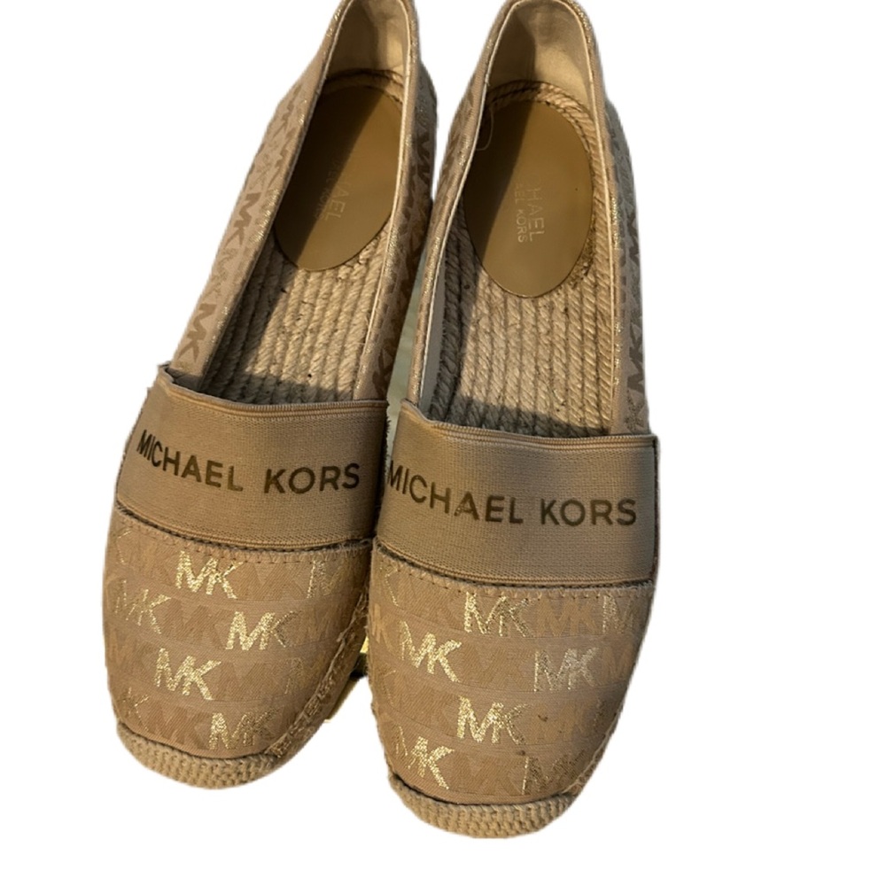 Michael Kors Beige Logo Espadrilles